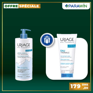 Uriage Eau thermale Crème lavante 500ml +Lait Veloute 200ml OFFERT